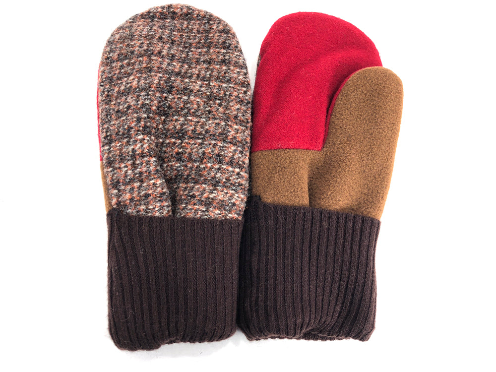 Brown Red Mens Wool Mittens XXL 1787 – The Mitten Company