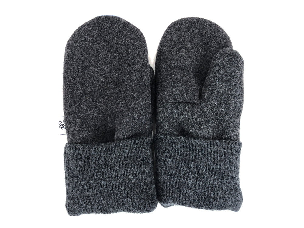 Gray Men's Wool Mittens - XL - 3309