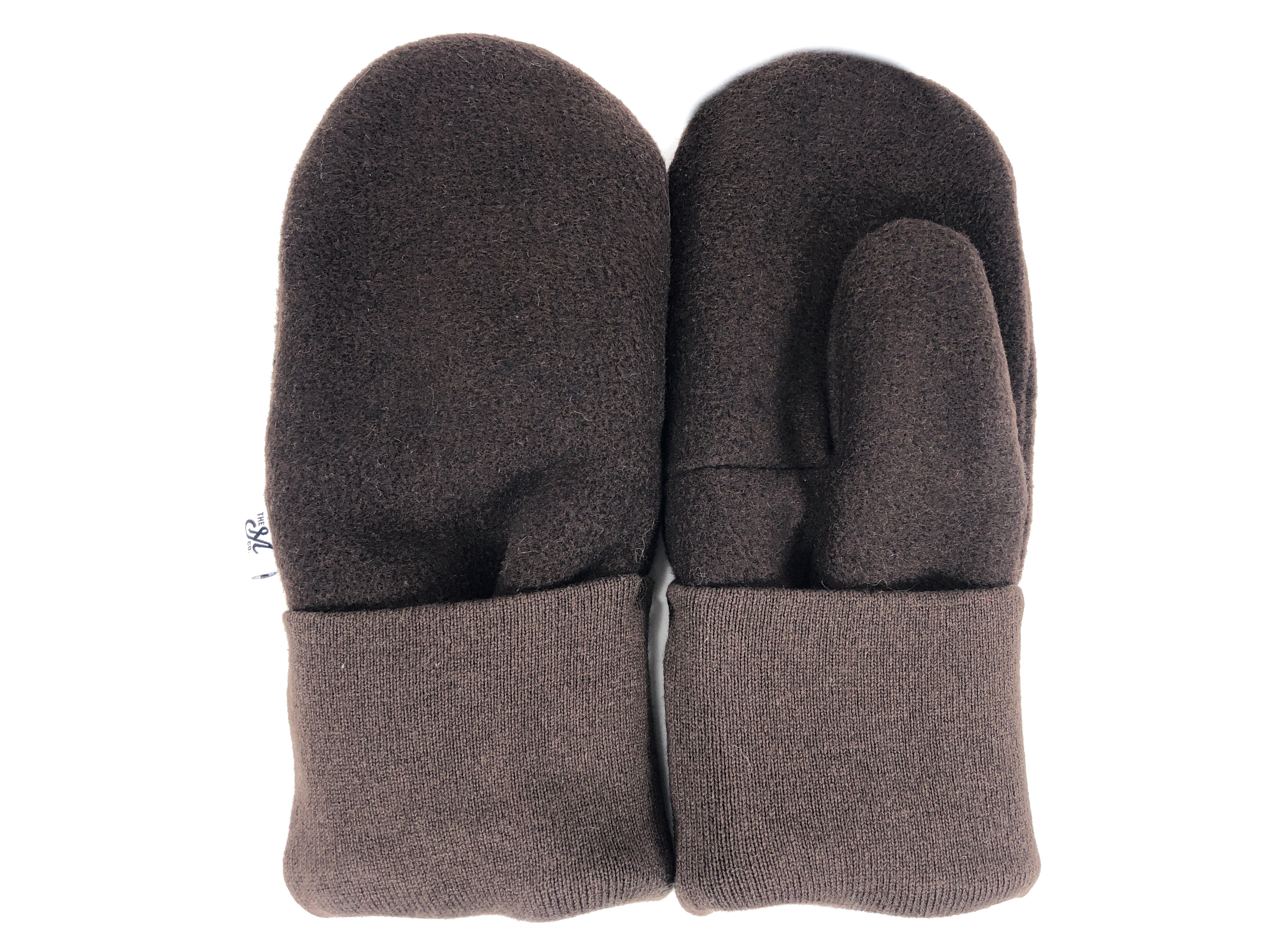 Brown Men's Wool Mittens - XL - 3311