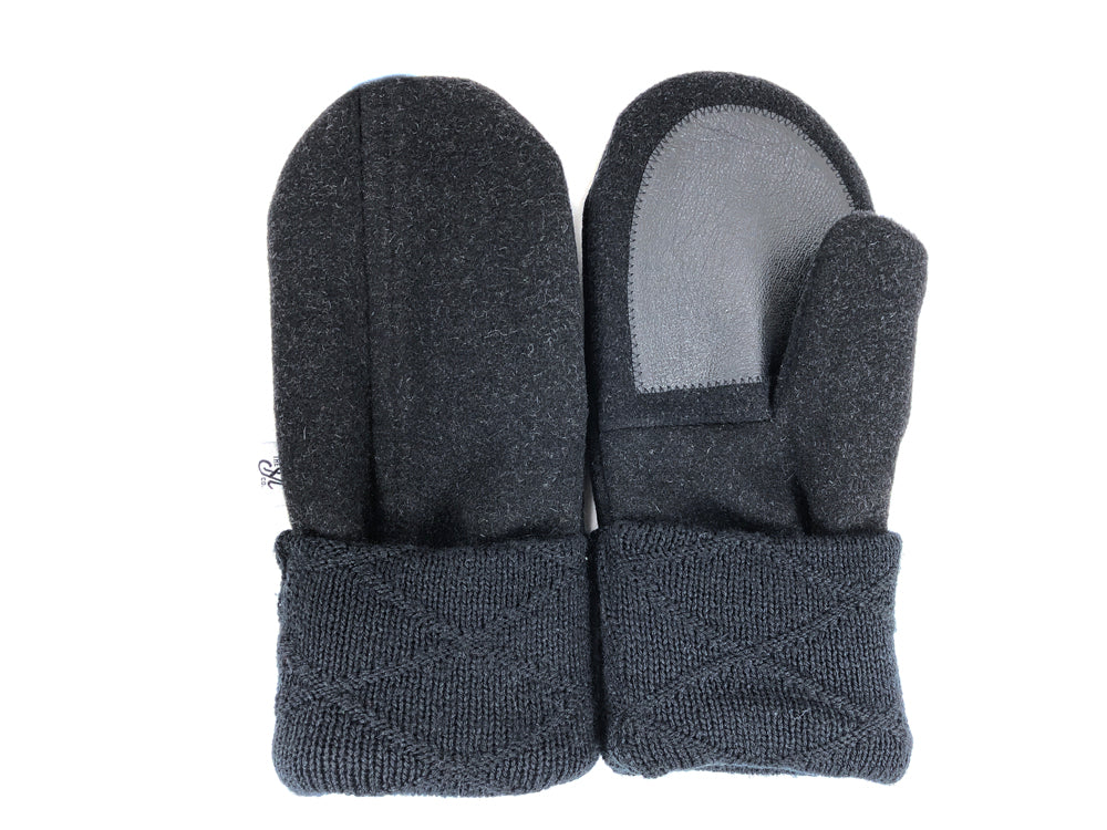 Black Men's Wool Driver's Mittens - XL - 3314