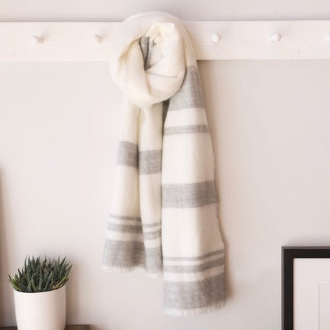 cream blanket scarf