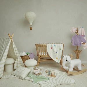 Kashwere Baby Ultra Plush Creme Polka Dot Baby Blanket & Bear Cap - casabelladecor.net - Dr Seuss Blanket