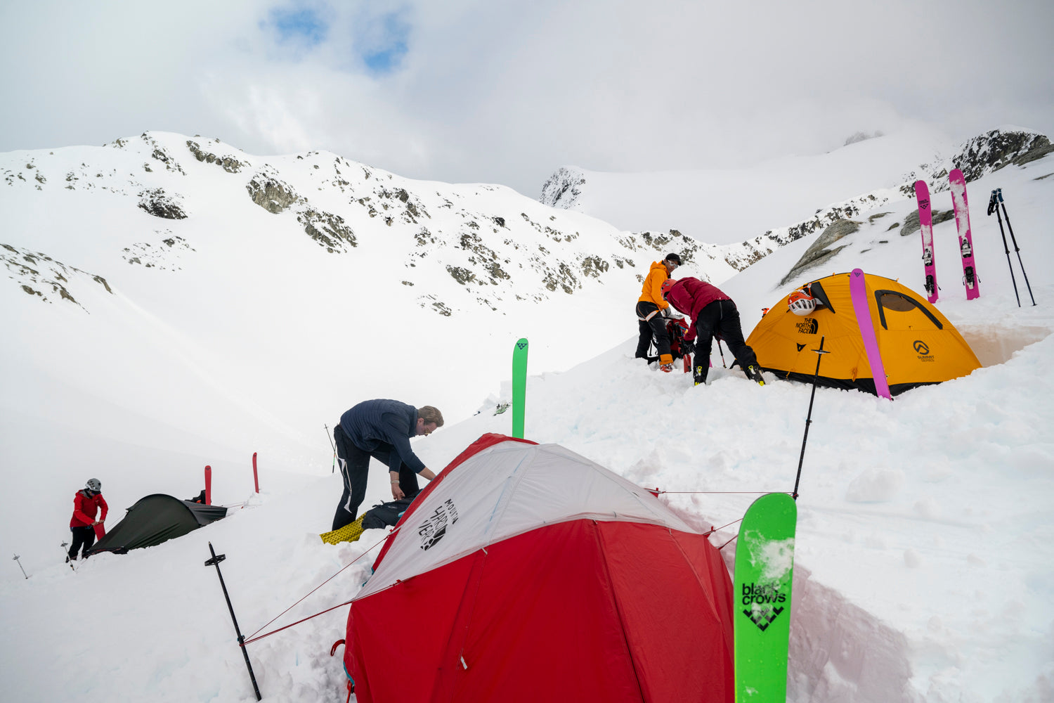 Winter camping on the Spearhead Traverse
