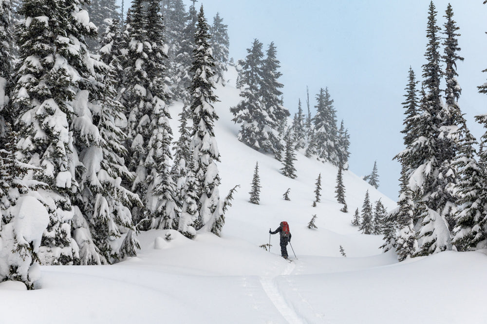 Backcountry snowboarding landscape photography for home decor