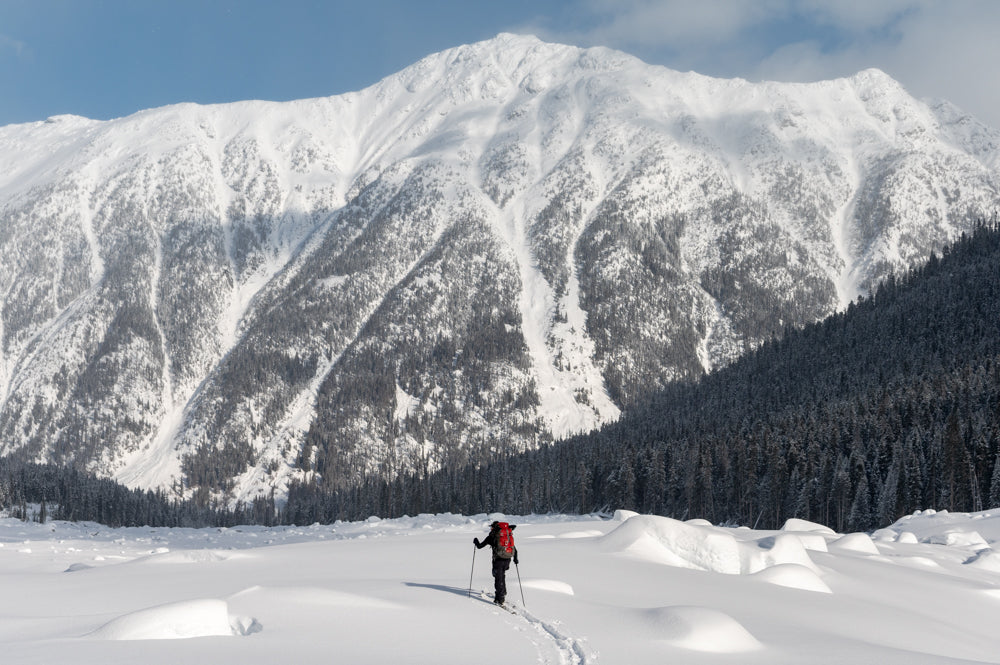 Backcountry snowboarding landscape photography for home decor