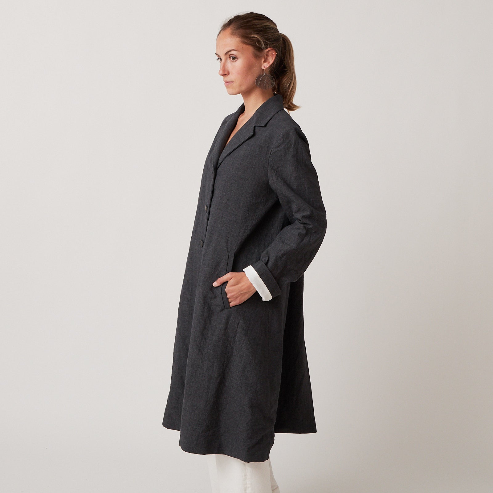 Bergfabel Farmer Coat in Navy-Grey – Atlantic Nantucket