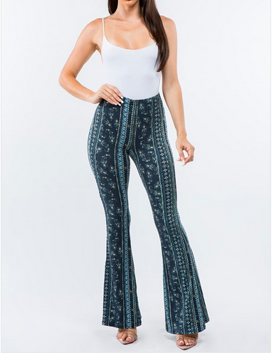 Bell Bottoms - Black/White Paisley – Daisy Del Sol