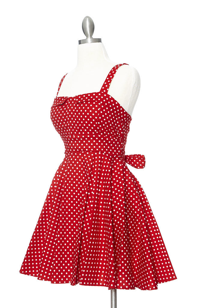 Marilyn Red-White Polka Dot Dress | Dresses – Varga