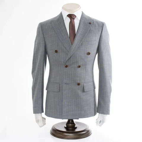 Gray Pinstripe Tailored Fit Suit