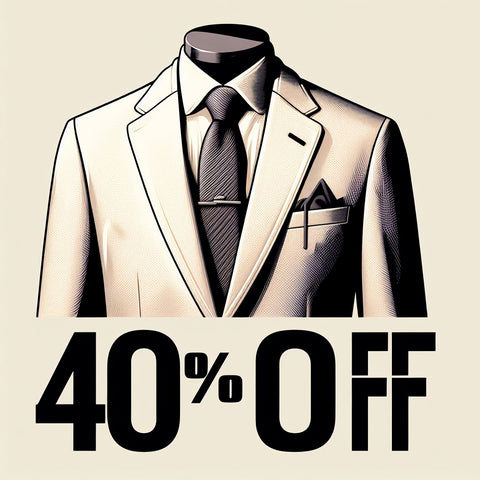 40% Off All Suits And Tuxedos!