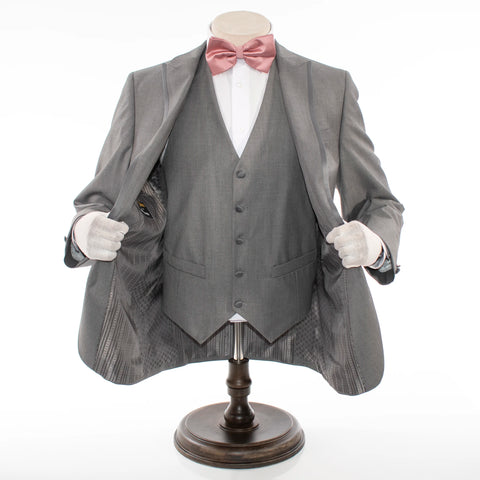 Matteo | Gray 3-Piece Tailored-Fit Adjustable Tuxedo