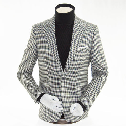 Men's Black And White Lightweight Sports Jacket