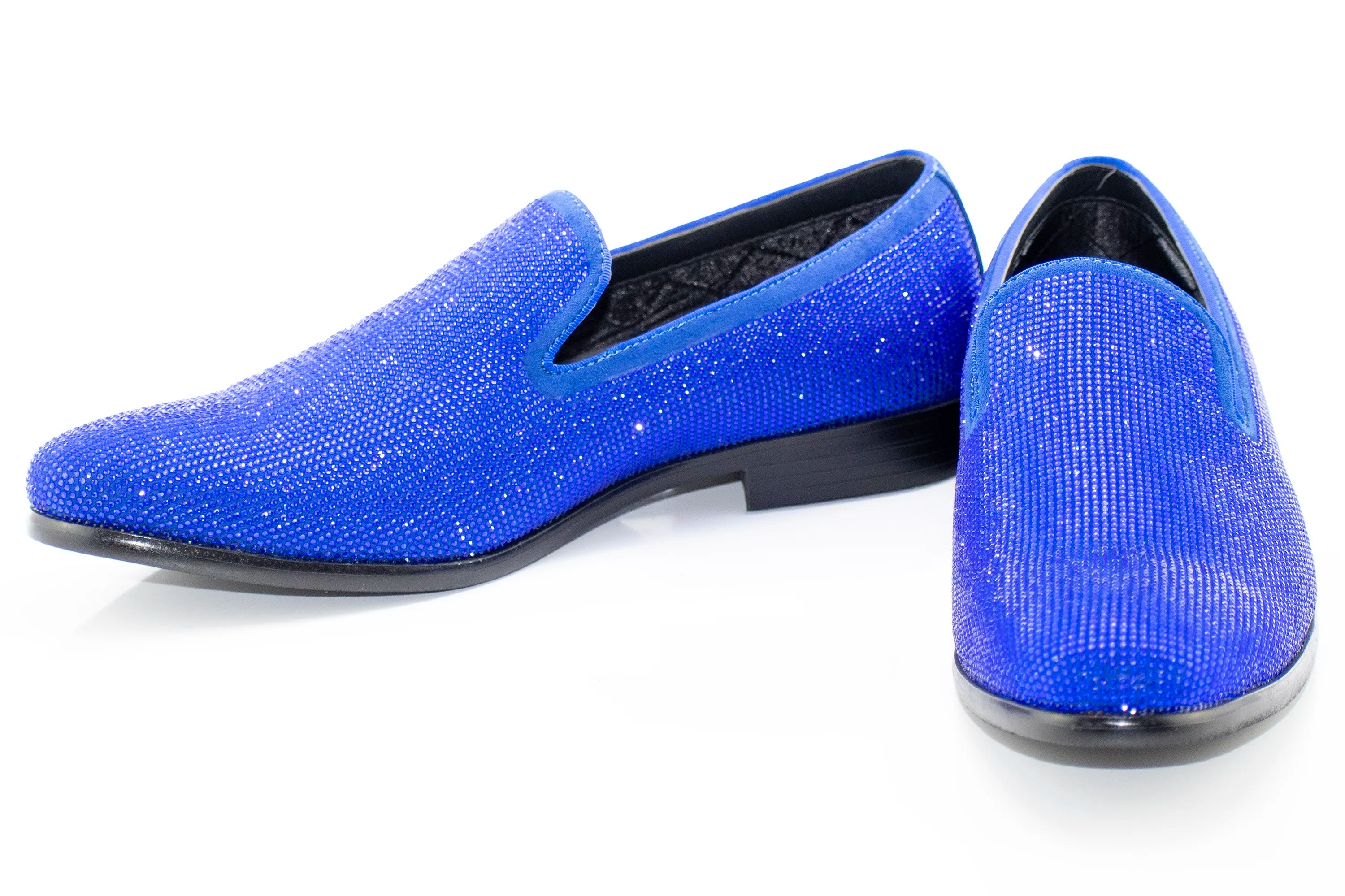 Royal Blue Rhinestone Dress Loafer