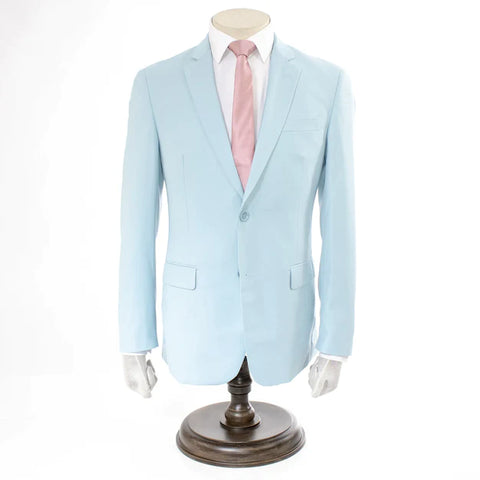 Baby Blue European Slim Fit Suit