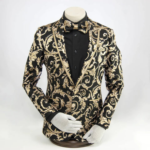 Black Baroque Slim Fit Tuxedo