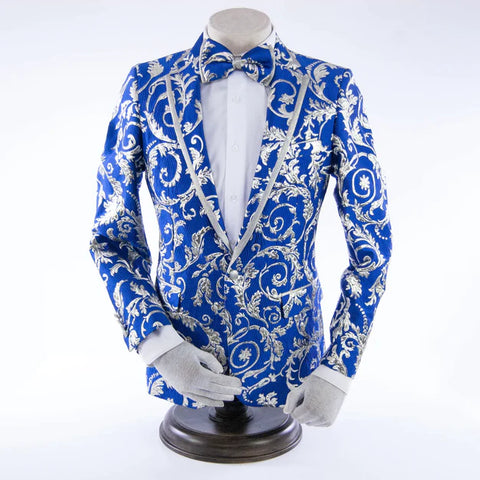 Blue Baroque Slim Fit Tuxedo