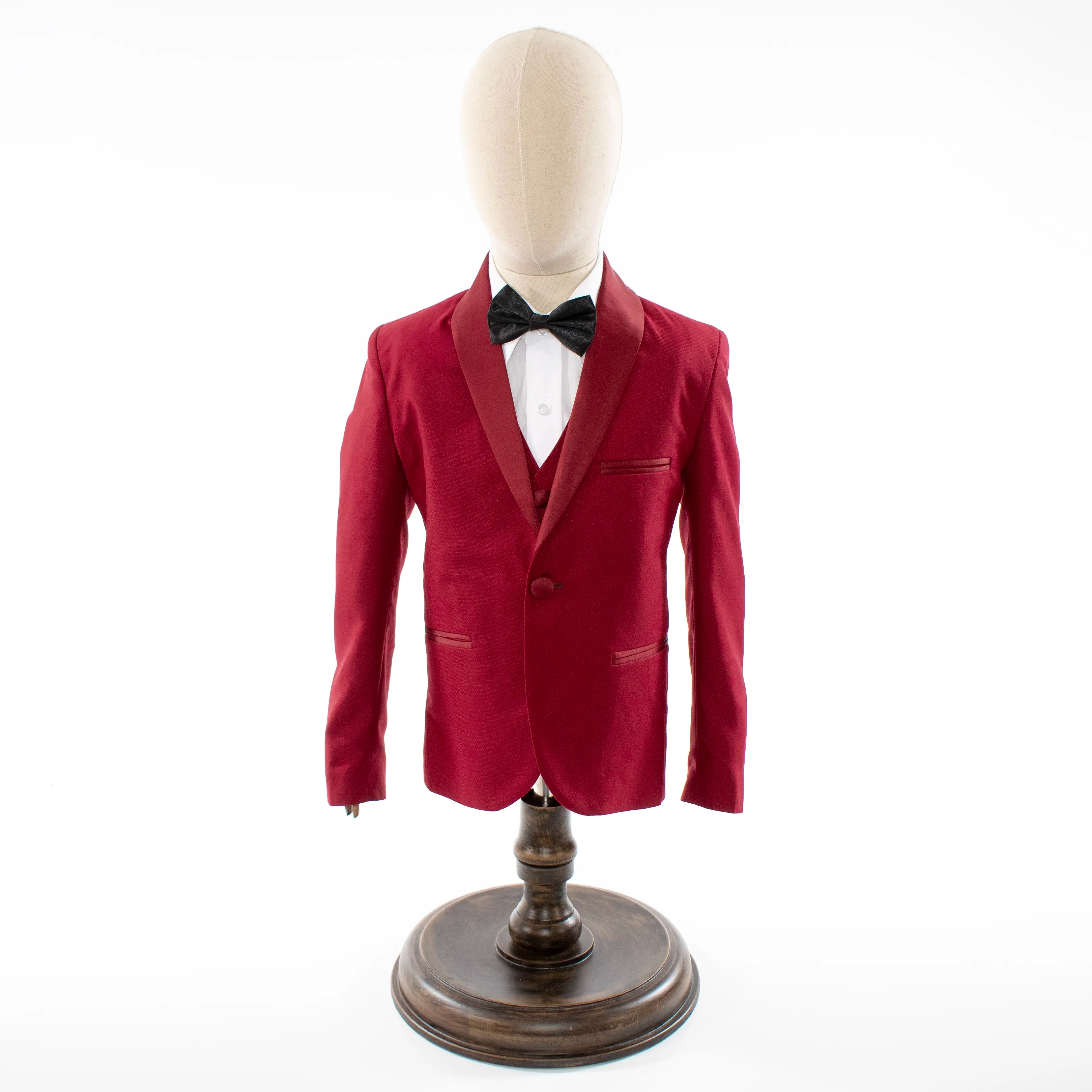 Maroon 3-Piece Kids' Tuxedo