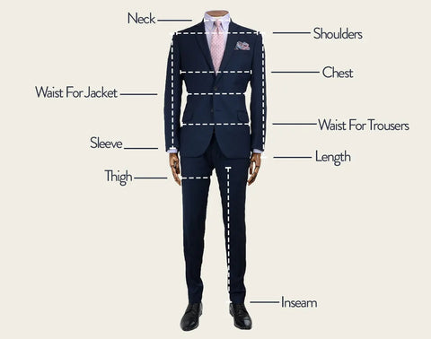 Menswear Sizing Guide — dolce vita MEN