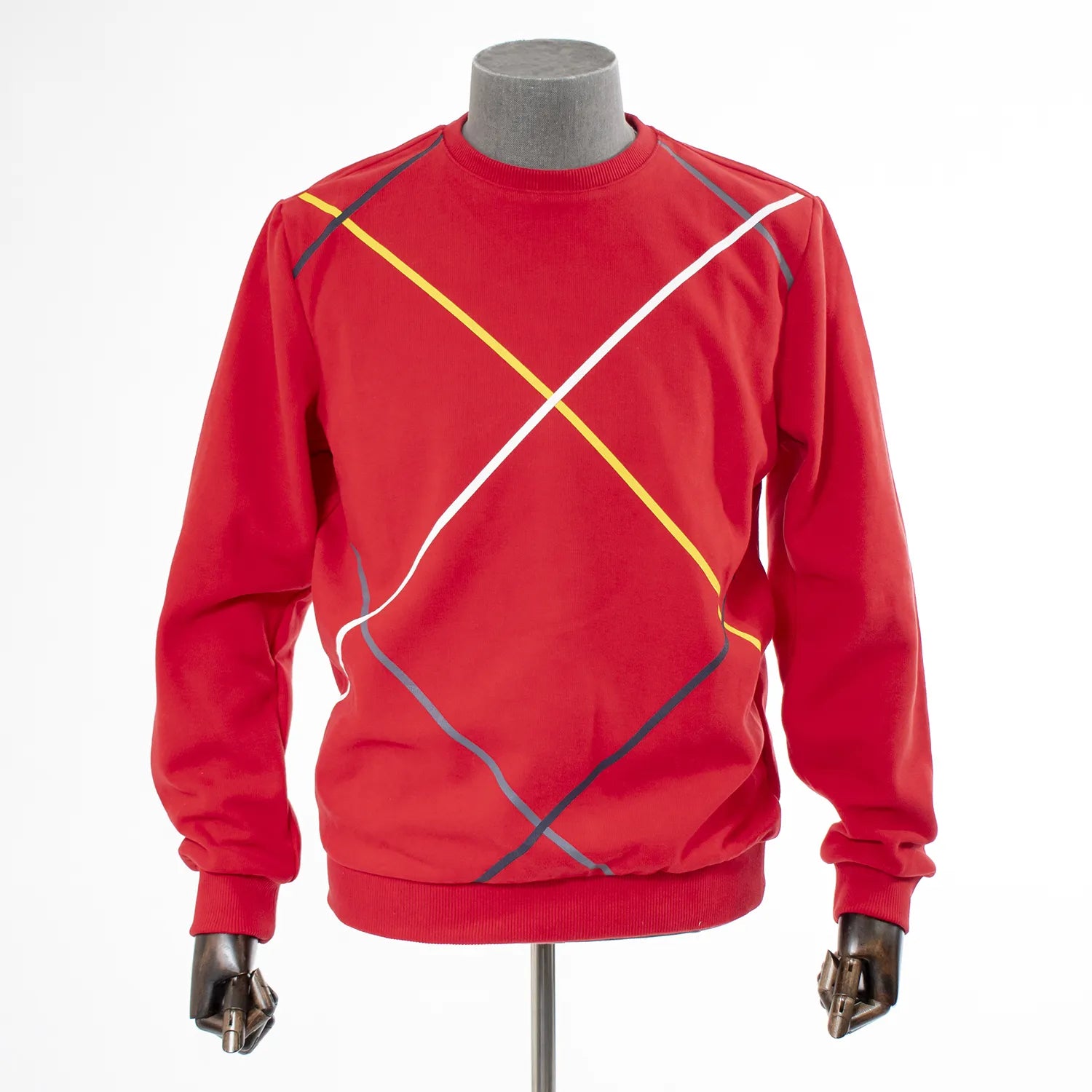 Red Crew-Neck Sweatshirt