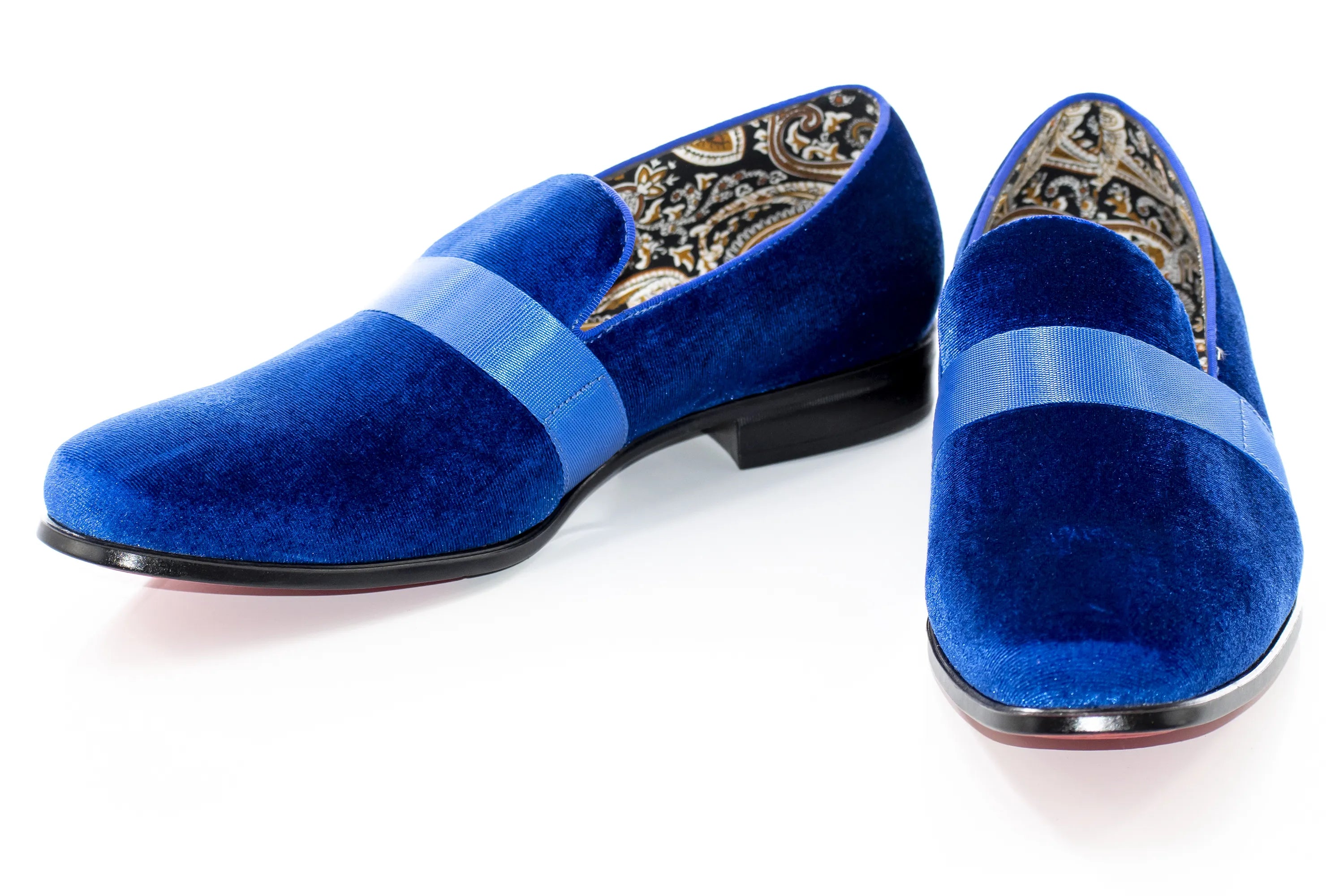 Royal Blue Velvet Smoking Loafer