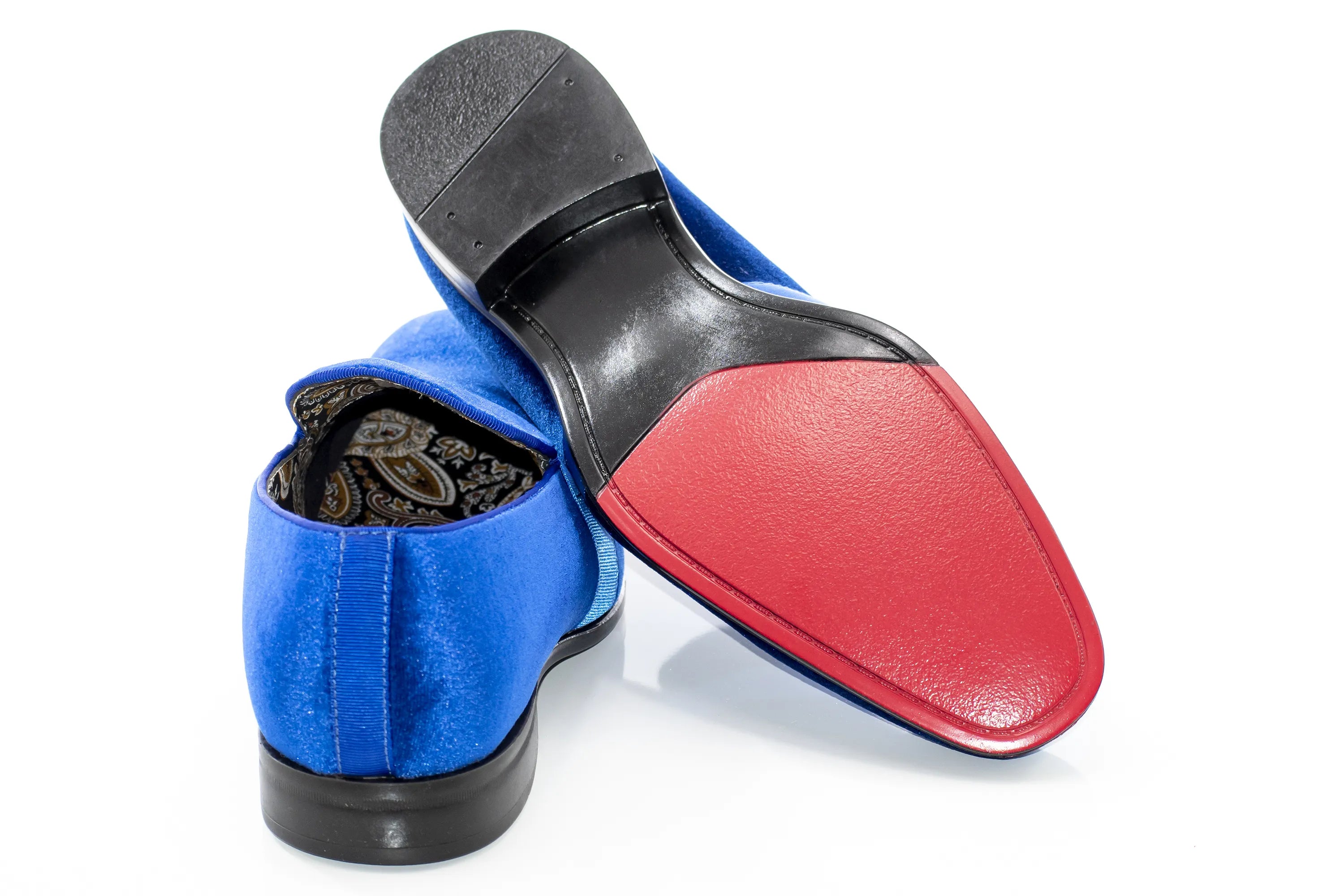 Royal Blue Velvet Smoking Loafer