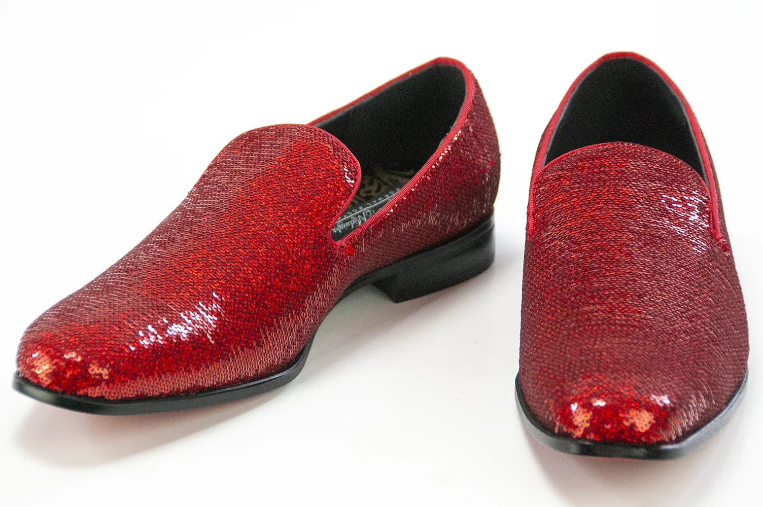 Fire Red Pearl Designer Dress Loafer