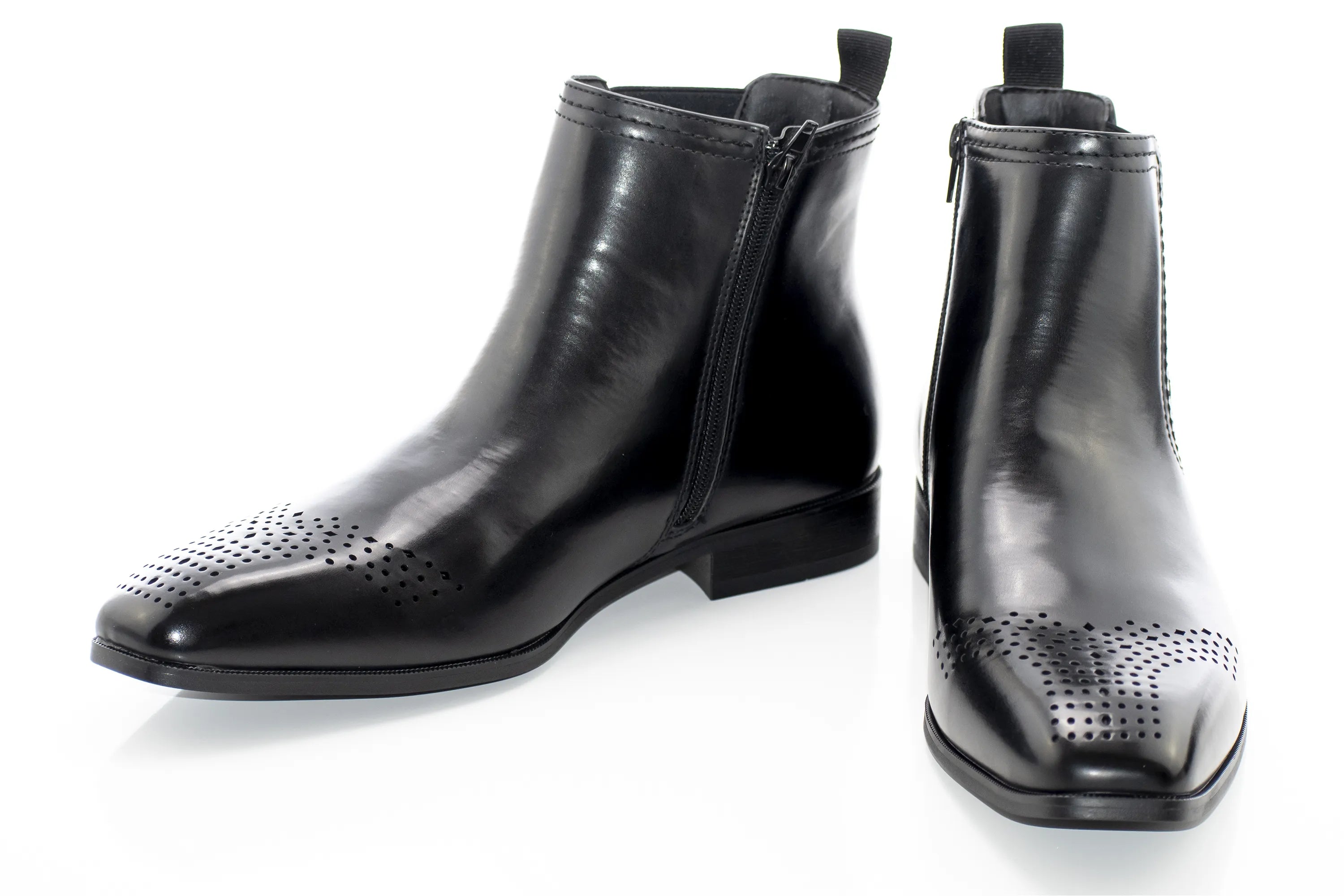 Black Leather Chelsea Boot