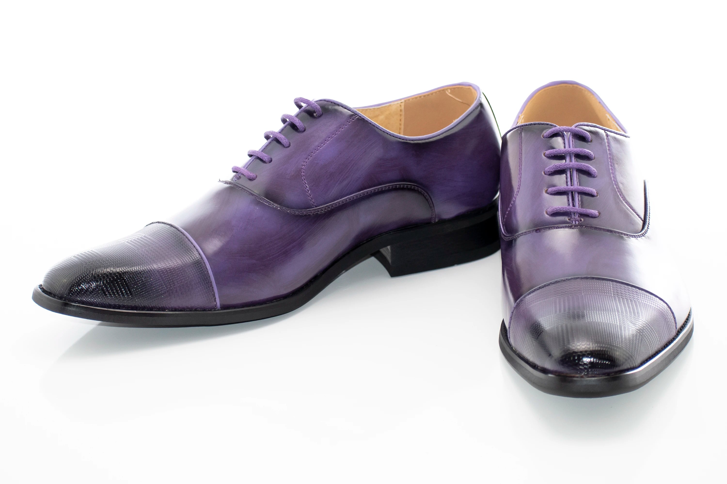 Purple Cap Toe Oxford