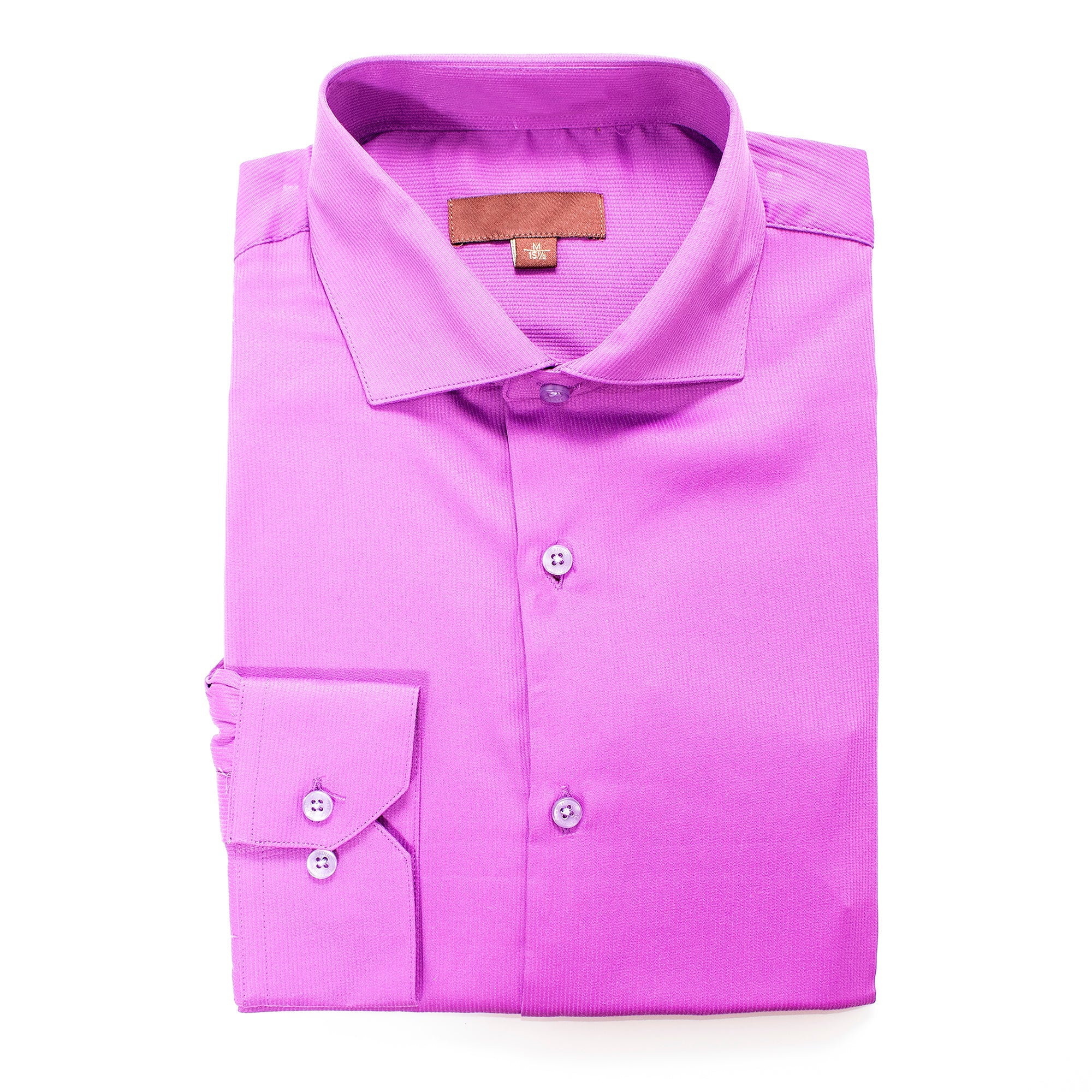 Fuchsia Slim-Fit Dress Shirt