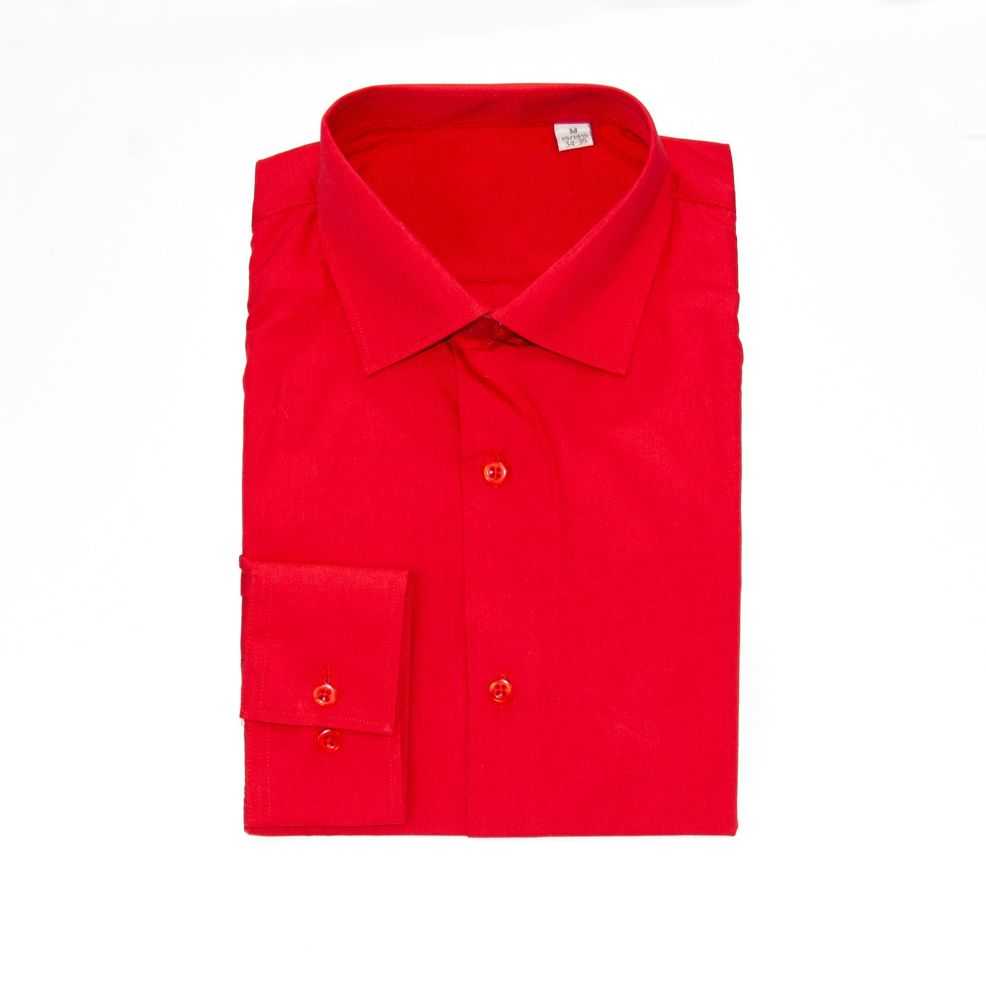 Red Regular-Fit Dress Shirt