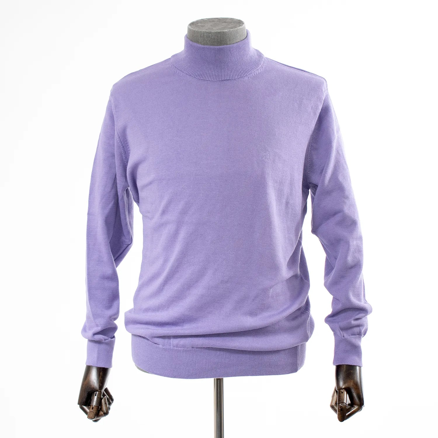 Lavender Long Sleeve Mock Turtleneck