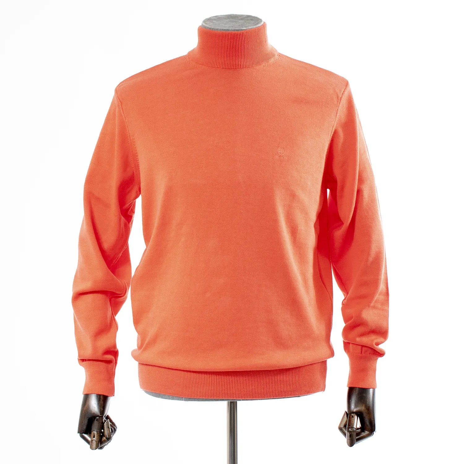 Rust Long Sleeve Mock Turtleneck