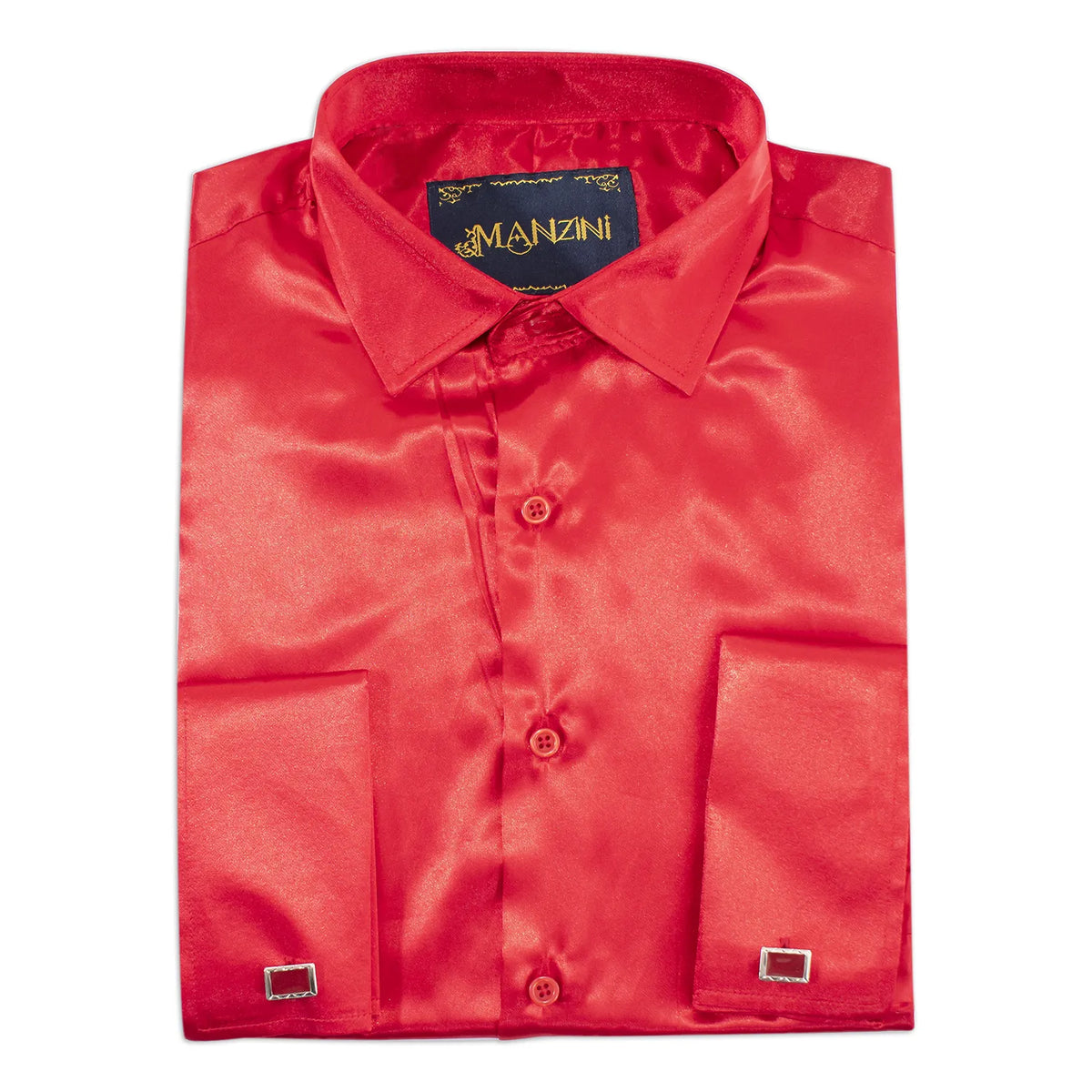 Red Satin Dress Shirt — dolce vita MEN
