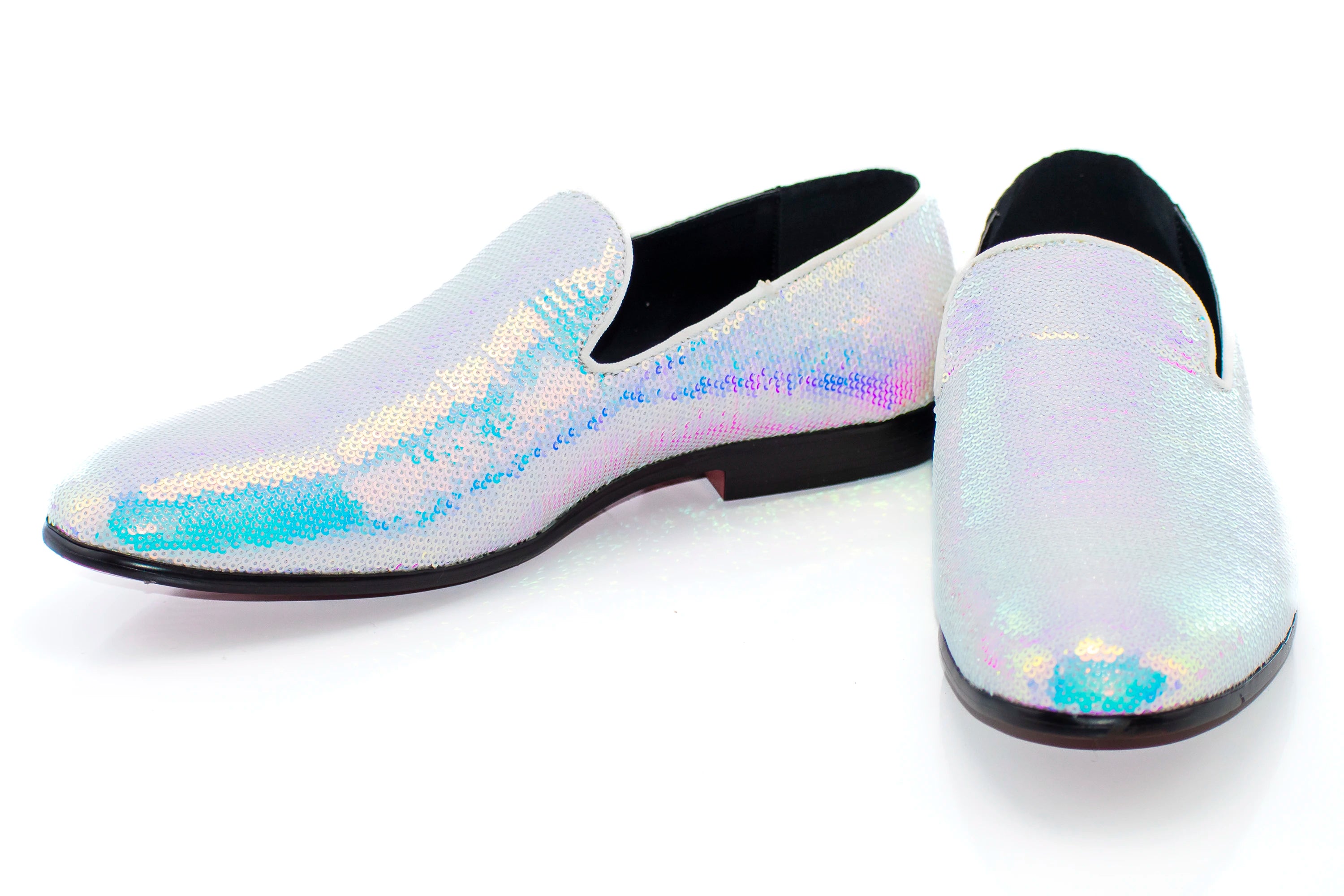 Aqua Iridescent Slip-On Dress Loafer