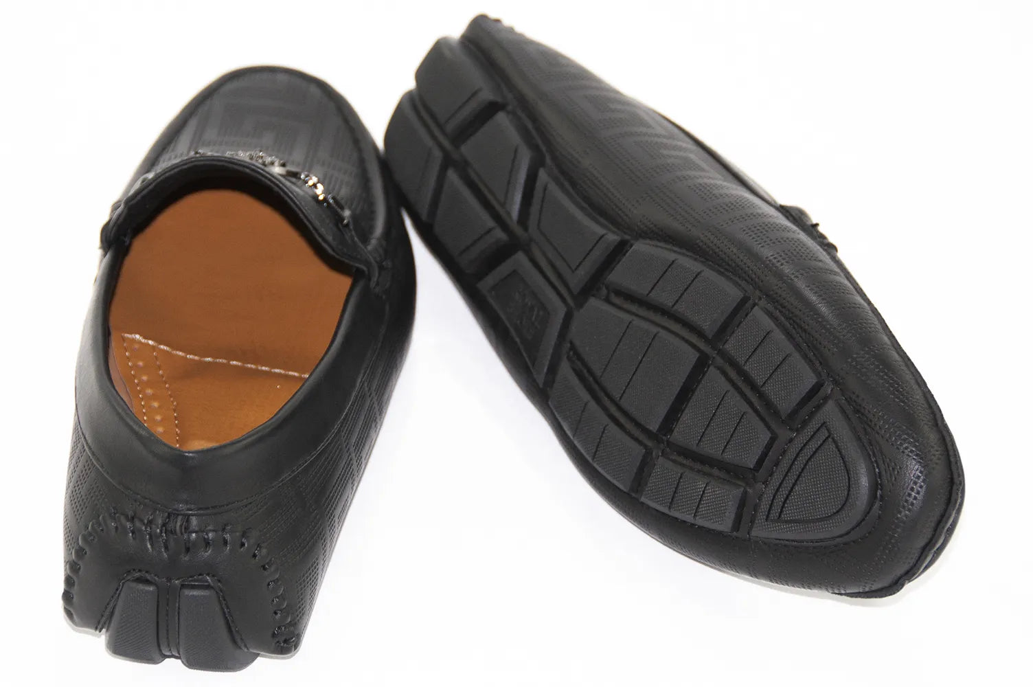 Black Designer-Bit Driver Loafer