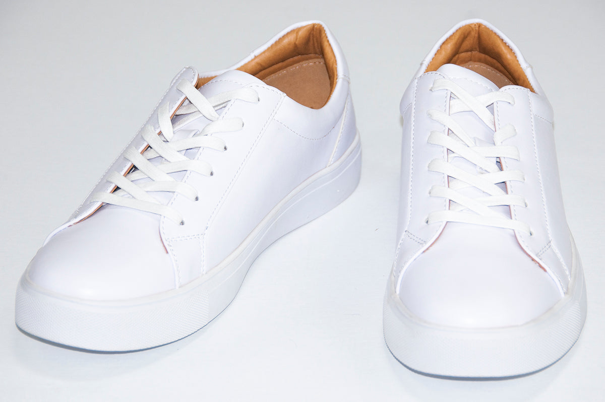 White Minimalist Sneaker Lace-Ups — dolce vita MEN