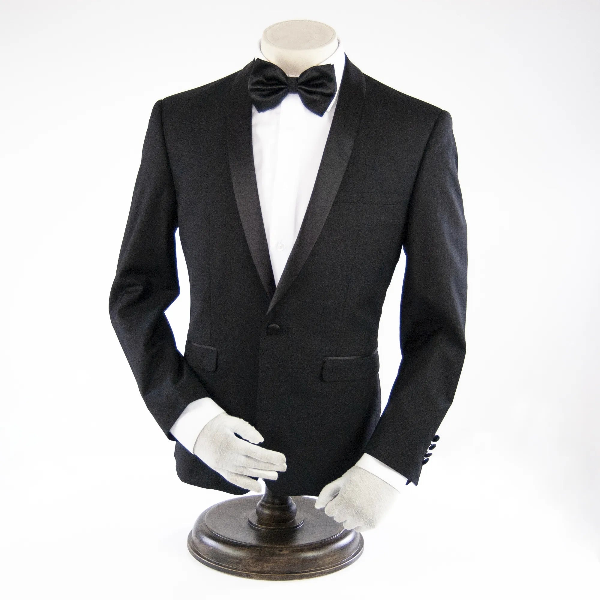 Black Classic European 2-Piece Slim-Fit Tuxedo