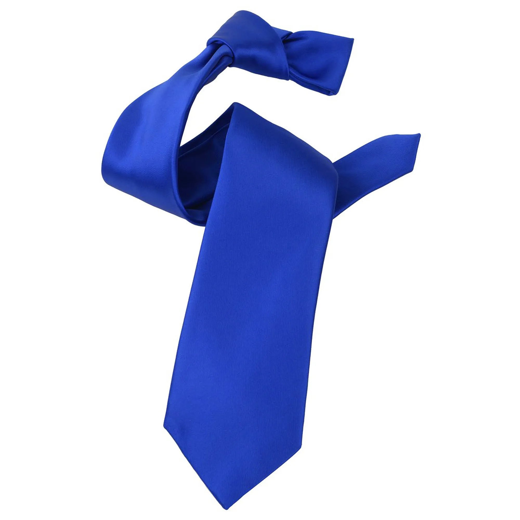 Royal Blue Satin Necktie