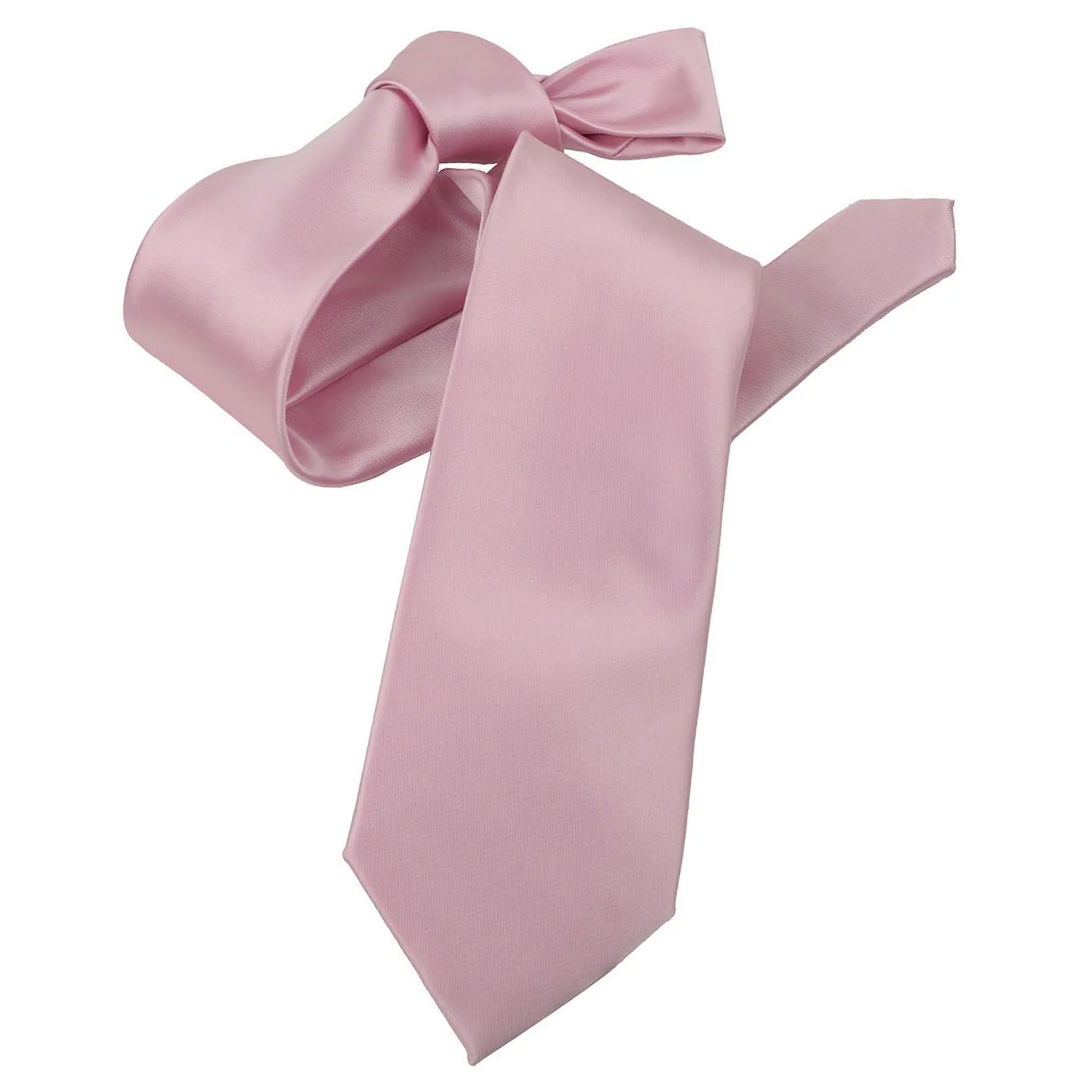 Dusty Rose Satin Necktie