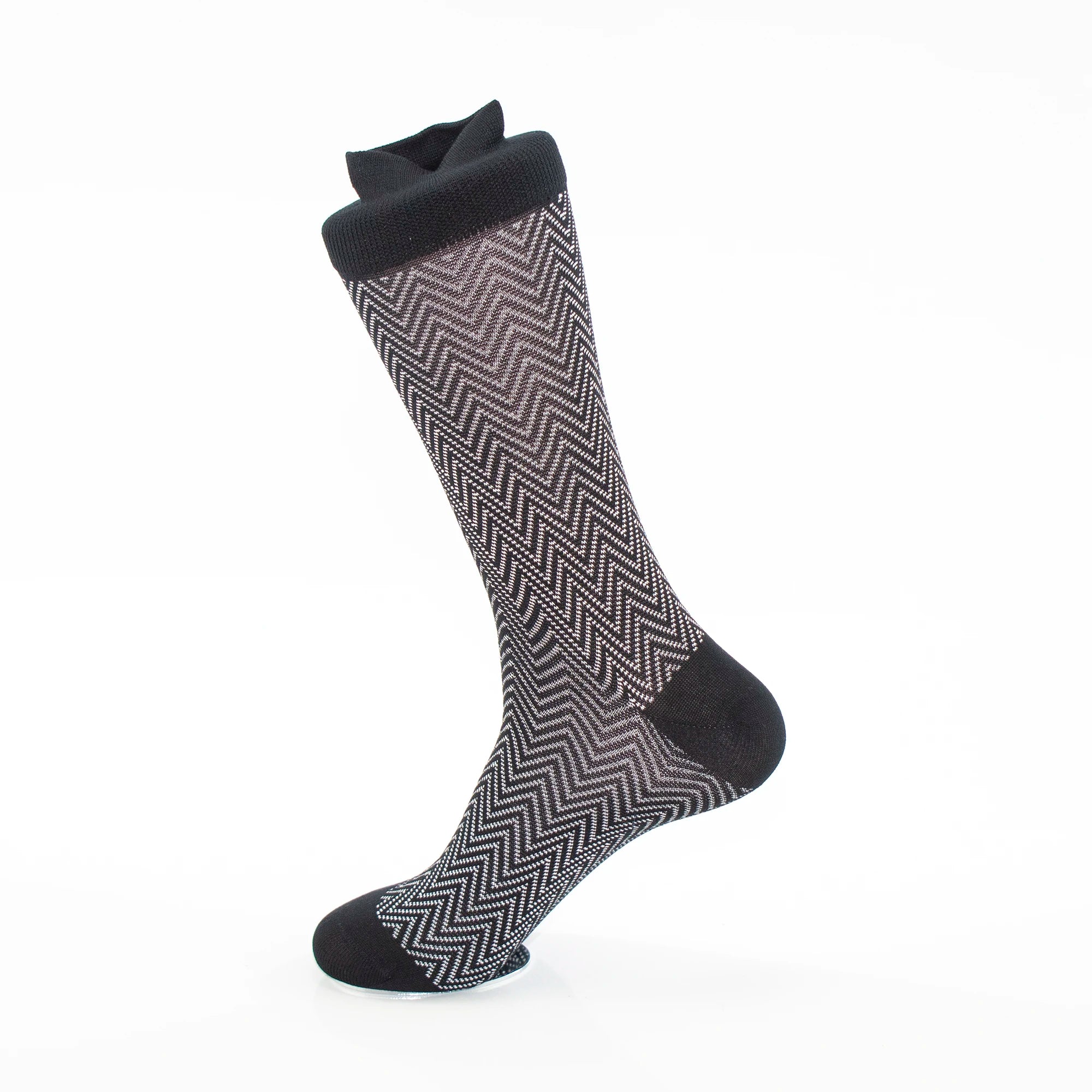 Chevron Patterned Dress Socks