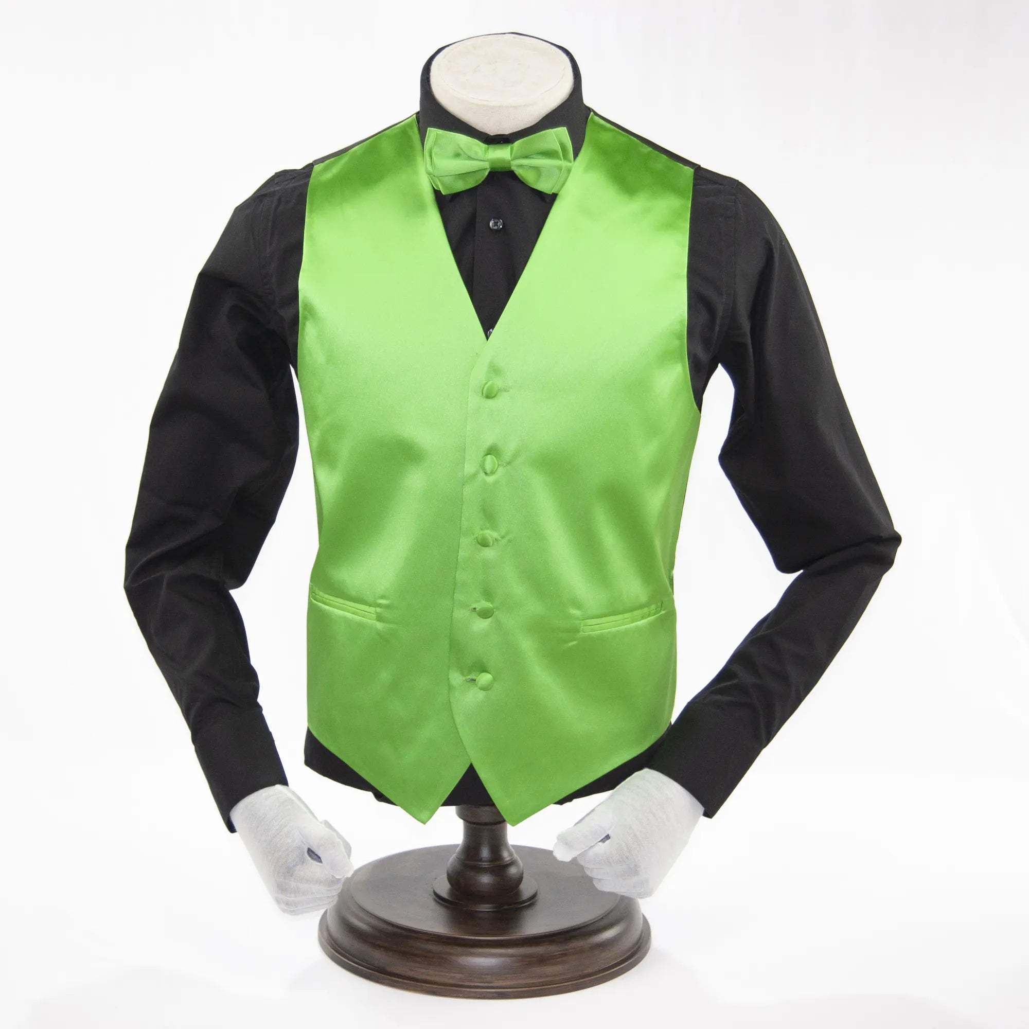 Solid Apple Green Vest