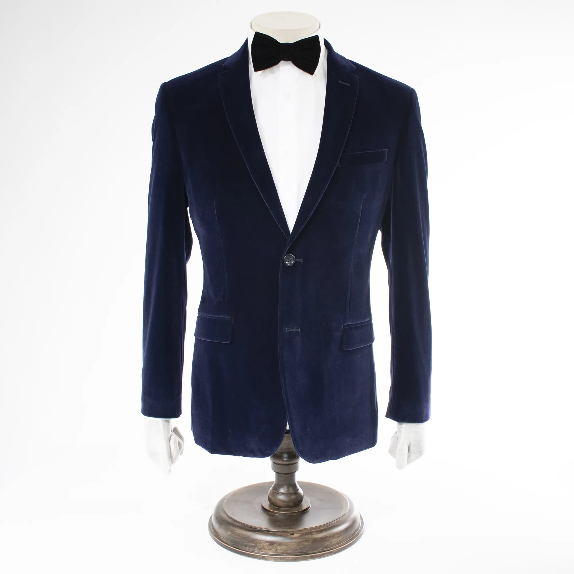 Navy Velvet Slim-Fit Dinner Jacket