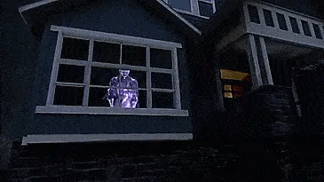 Ghostly atmosphere with Halloween projector