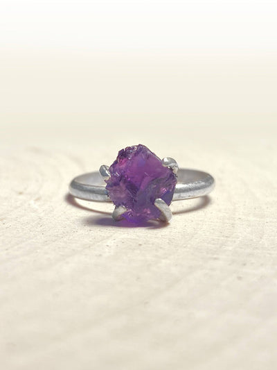 Chip of Chimera Scale Raw Amethyst Ring