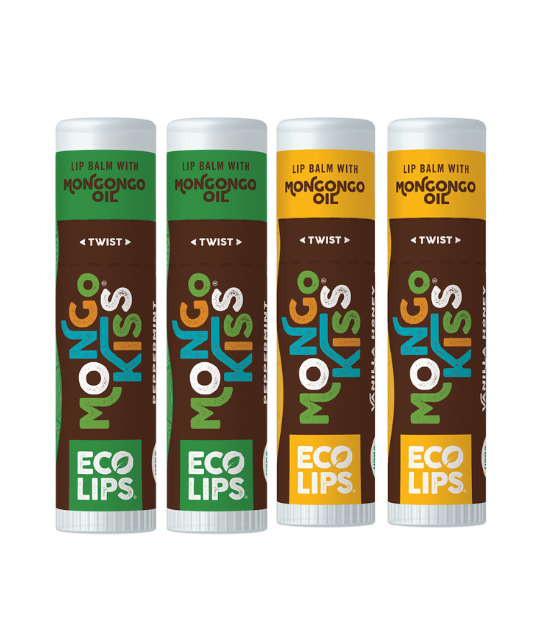 Mongo Kiss® Organic Lip Balm, 3 Pack Variety - Eco Lips Store