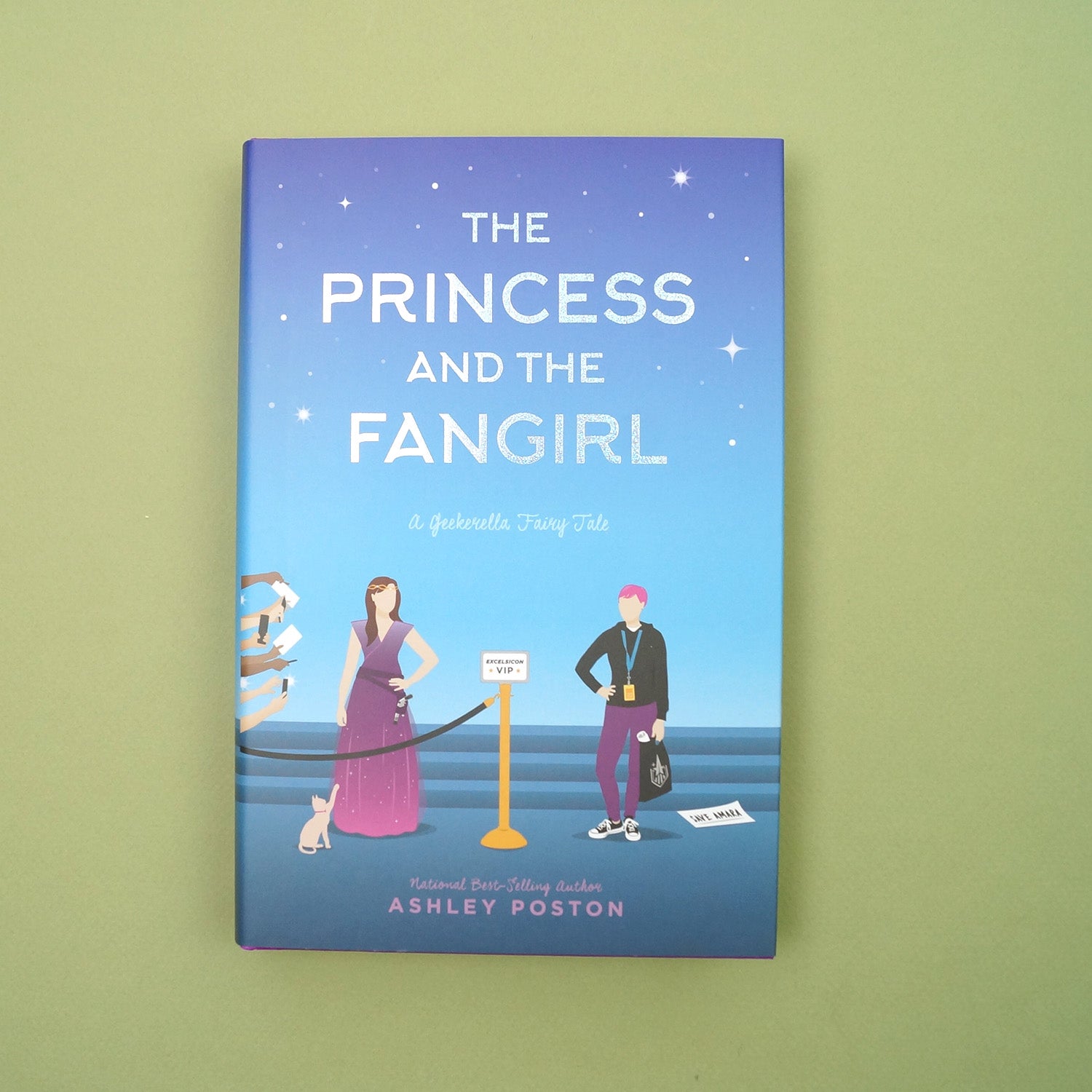 hardcover copy of Princess and the Fangirl