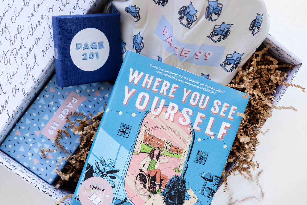 OUABC's 'Where You See Yourself' book with themed bookmarks.
