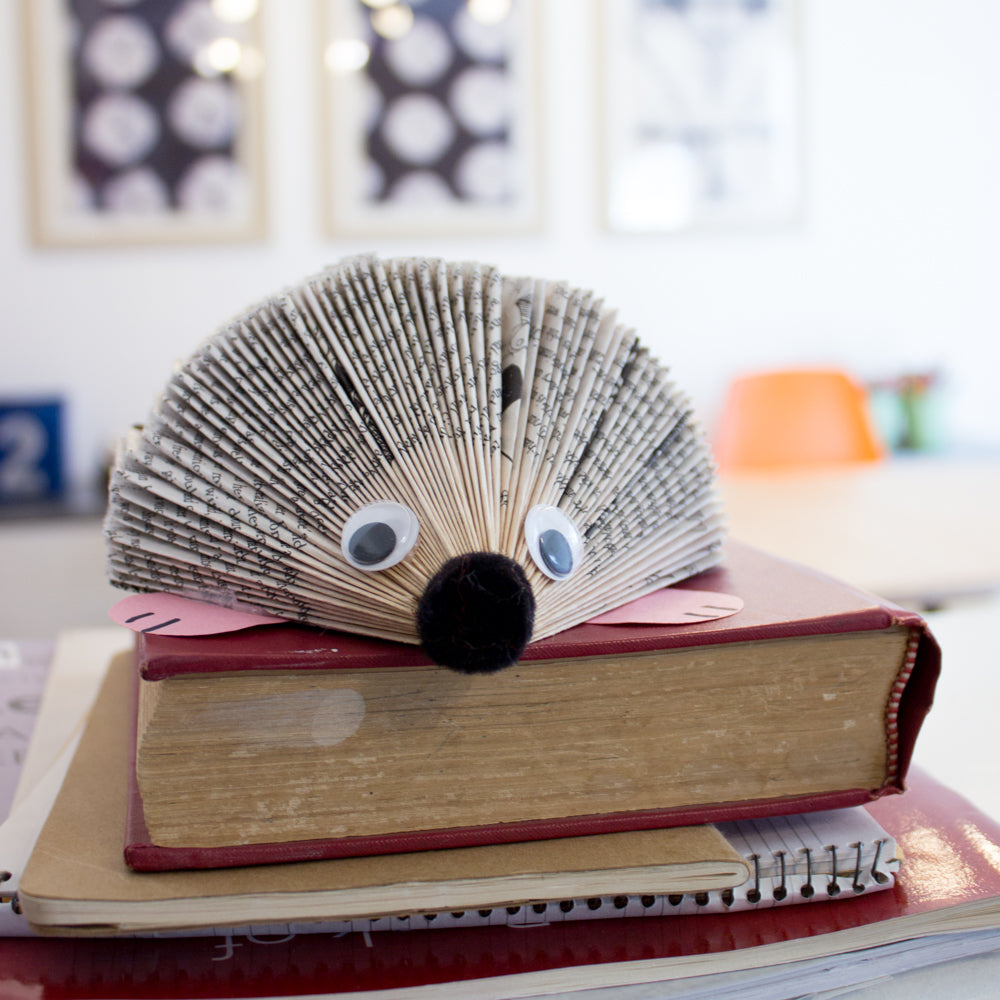 folding the pages of a book to make amazing shapes