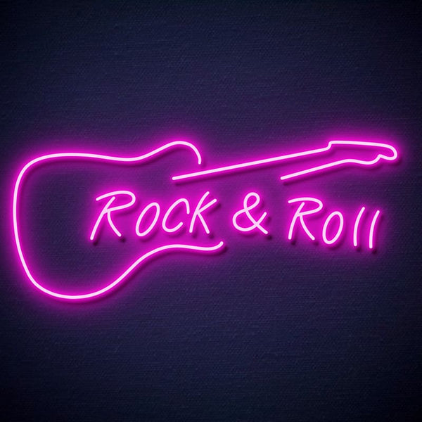 Neon Rock and roll Rose 