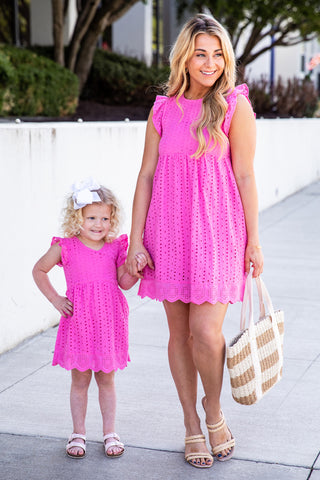 matching mommy and me romper dress